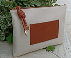 Kahverengi Cepli Clutch Çanta Kadýn El Çantasý