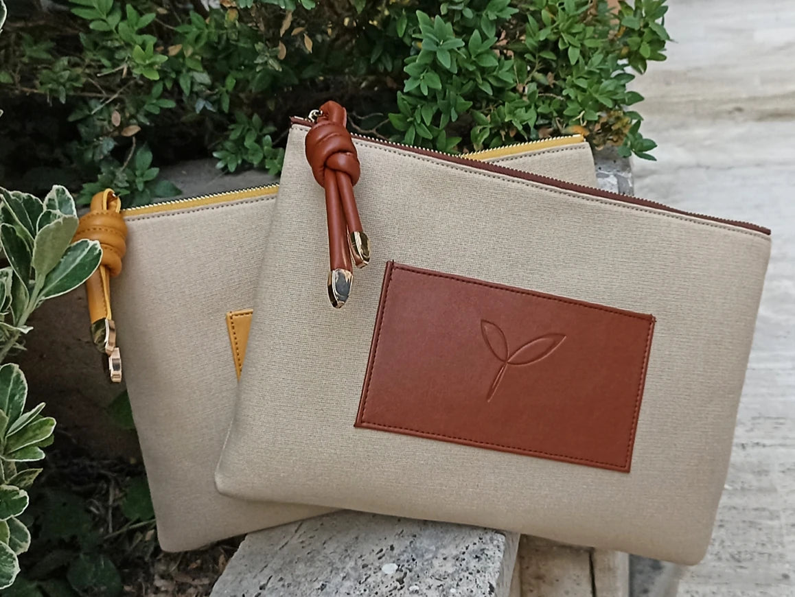 Kahverengi Cepli Clutch Çanta Kadýn El Çantasý